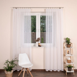 INEZ Firanka gotowa, szerokość 145 x wysokość 245cm, kolor 001 biały