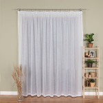 Firana gotowa na taśmie, 300x250 cm, kolor 001 biały