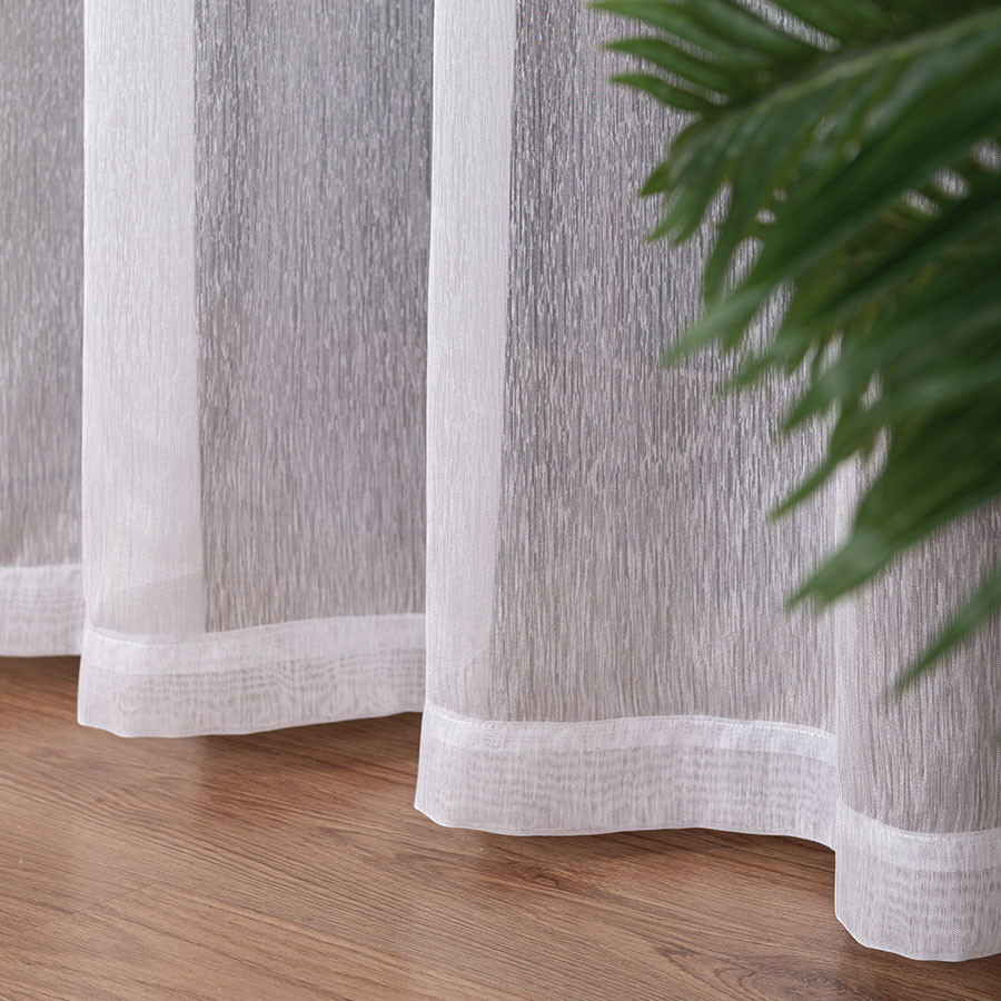 Firana gotowa na taśmie, 300x250 cm, kolor 001 biały