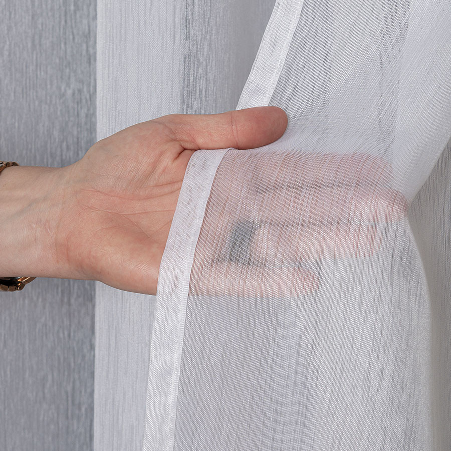 Firana gotowa na taśmie, 300x250 cm, kolor 001 biały