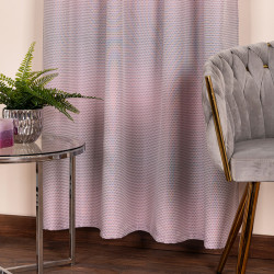 ARINA Zasłona gotowa na taśmie, szerokość 145 x wysokość 245cm, kolor 008 szaroróżowy
