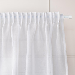 ETAMINA Firana gotowa na taśmie, szerokość 300 x wysokość 230cm, kolor 001 biały