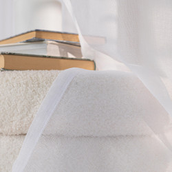 ETAMINA Firana gotowa na taśmie, szerokość 300 x wysokość 230cm, kolor 001 biały