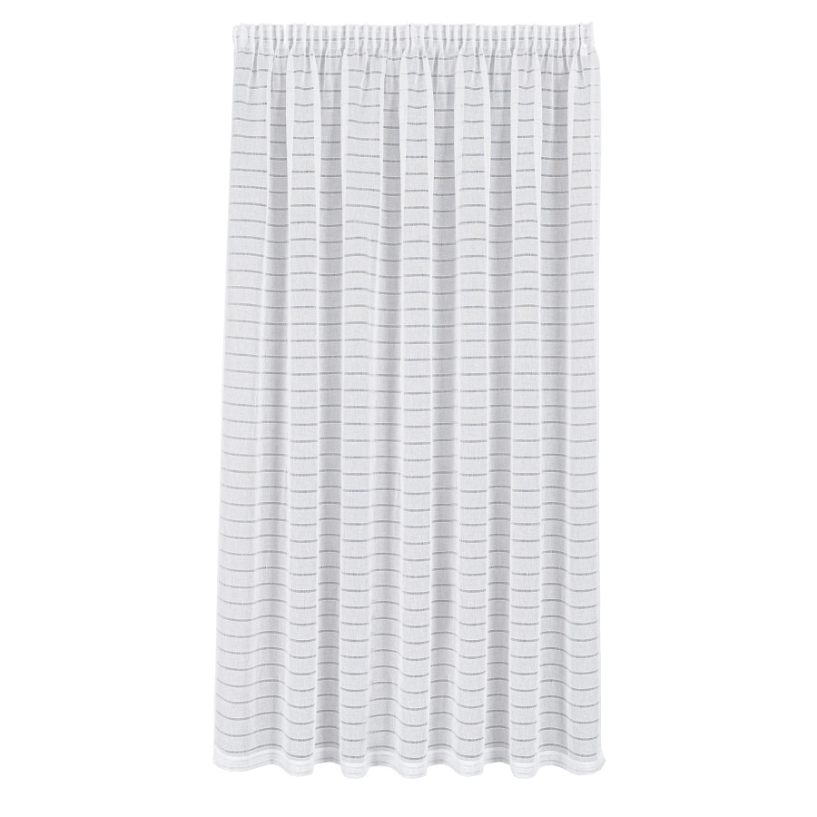 Firana gotowa na taśmie, szerokość 300cm x wysokość 250cm, kolor 001 biały