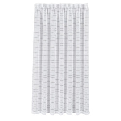 Firana gotowa na taśmie, szerokość 300cm x wysokość 250cm, kolor 001 biały