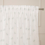 RIBBON Firana gotowa na woalu w diamentowe kokardki, na taśmie, z ołowianką, szerokość 140 x wysokość 250cm, kolor 003 bi