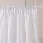 Firana gotowa na taśmie, szerokość 300c x wysokość 250cm, kolor 001 biały