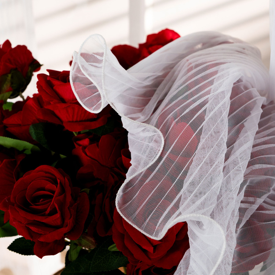 EGRET Firana gotowa na przelotkach, szerokość 140cm x wysokość 250cm, kolor 001 biały