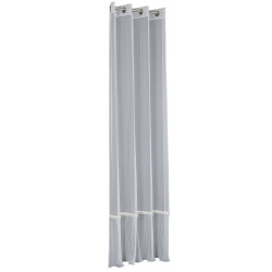 ORENA Firana gotowa na przelotkach, szerokość 140cm x wysokość 250cm, kolor 001 biały