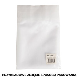 WOAL Firana gotowa na srebrnych przelotkach, szerokość 140 x wysokość 230cm, kolor 001 biały