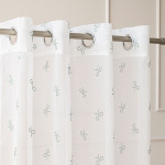 RIBBON firanka gotowa z podcięciem woalowa biała 140x250 cm