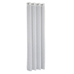 RIBBON Firana gotowa na woalu w diamentowe kokardki, na srebrnych przelotkach, z ołowianką, szerokość 140 x wysokość 250cm