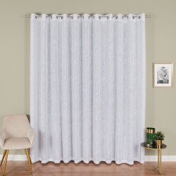 Firana gotowa na przelotkach, 300x250 cm, kolor 001 biały