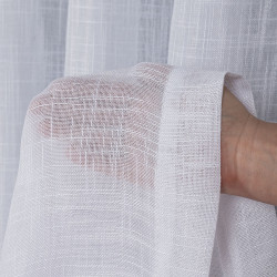 Firana gotowa na przelotkach, 300x250 cm, kolor 001 biały