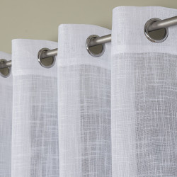 Firana gotowa na przelotkach, 300x250 cm, kolor 001 biały