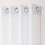 ETAMINA firanka gotowa z podcięciem etaminowa biała gładka 200x250 cm