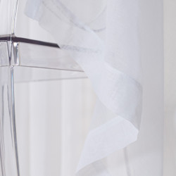 ETAMINA Firana gotowa na srebrnych przelotkach, szerokość 200 x wysokość 250cm, kolor 001 biały