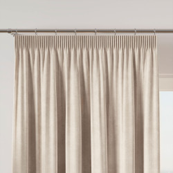 VELVI Zasłona gotowa na taśmie, szerokość 140 x wysokość 250cm, kolor 016 kremowy