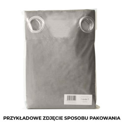 SUPER BLACKOUT Zasłona gotowa na taśmie, szerokość 140 x wysokość 230, kolor 023 ciemny szary