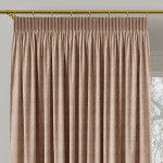 MILAS zasłona na taśmie marszczącej welwetowa beżowo-różowa 140x260 cm