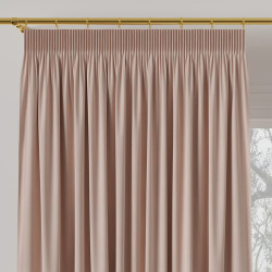 MILAS Zasłona gotowa na taśmie, szerokość 140 x wysokość 260cm, kolor 018 pudrowy różowy