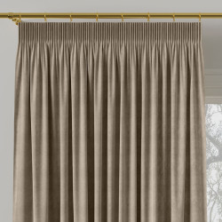 MILAS Zasłona gotowa na taśmie, szerokość 140 x wysokość 260cm, kolor 375 szarobeżowy