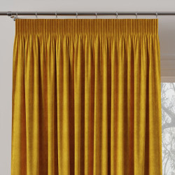MILAS Zasłona gotowa na taśmie, szerokość 140 x wysokość 260cm, kolor 047 szafranowy