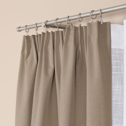 SUPER BLACKOUT Zasłona gotowa na taśmie, szerokość 140 x wysokość 250, kolor 005 beżowy