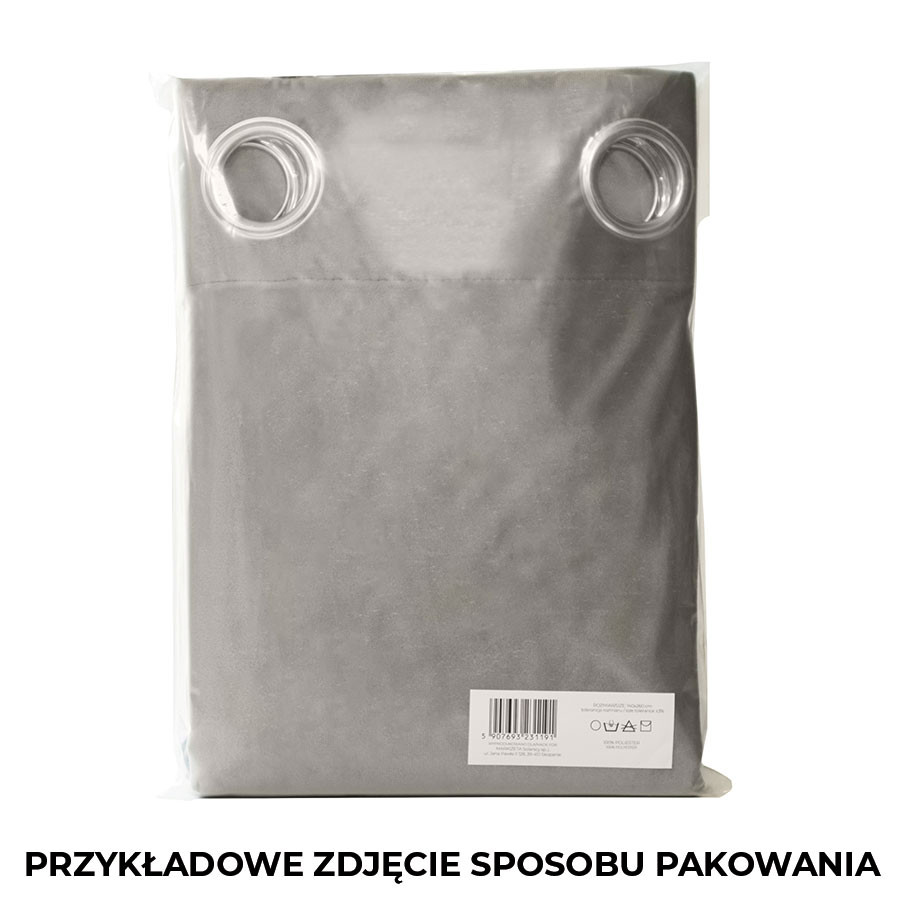 SUPER BLACKOUT Zasłona gotowa na taśmie, szerokość 140 x wysokość 250, kolor 025 ciemny beżowy