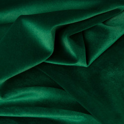 VELVI Zasłona gotowa na taśmie, szerokość 140 x wysokość 250cm, kolor 010 ciemny zielony butelkowy