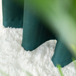 JODEŁKA Zasłona gotowa na taśmie, szerokość 140cm x wysokość 250cm, kolor 012 butelkowa zieleń