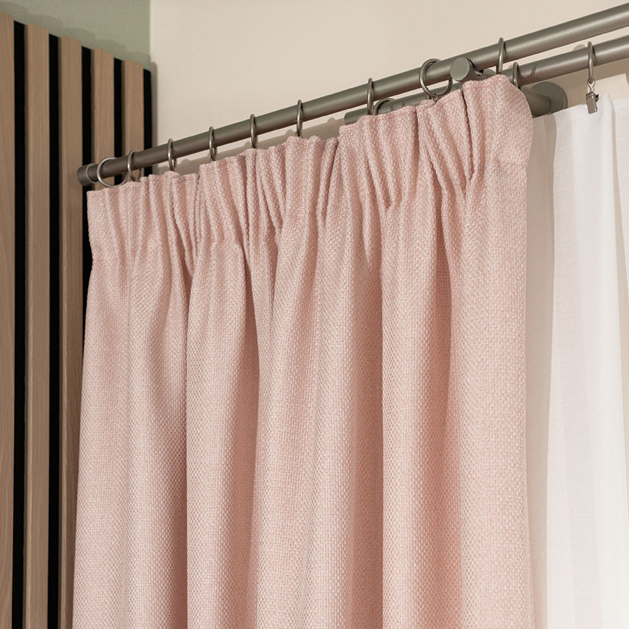MOLLY Zasłona gotowa na taśmie, szerokość 140cm x wysokość 250cm, kolor 004 pudrowy róż