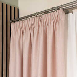 MOLLY Zasłona gotowa na taśmie, szerokość 140cm x wysokość 250cm, kolor 004 pudrowy róż