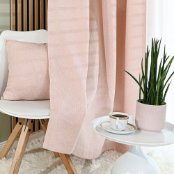 MOLLY Zasłona gotowa na taśmie, szerokość 140cm x wysokość 250cm, kolor 004 pudrowy róż