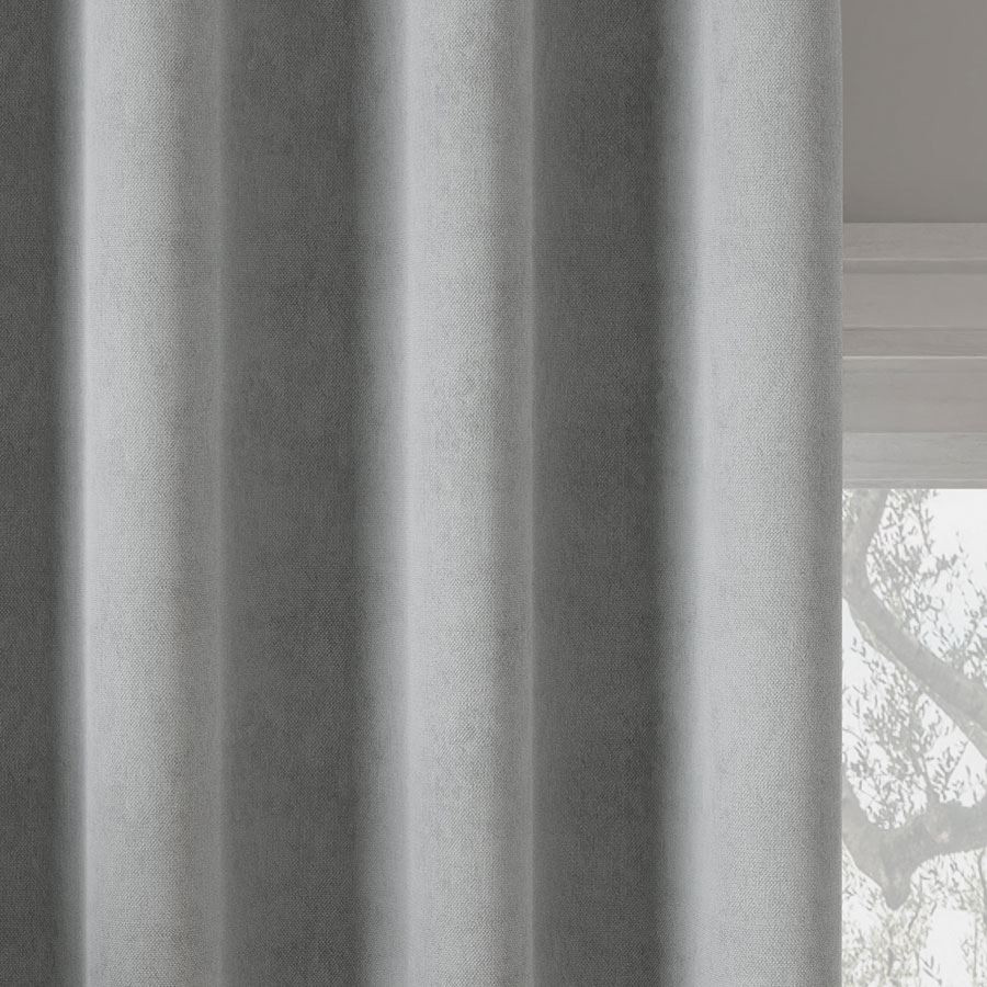 MILAS Zasłona gotowa na taśmie, szerokość 140 x wysokość 260cm, kolor 792 chłodny szary