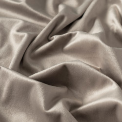 VELVI Zasłona gotowa na taśmie, szerokość 140 x wysokość 250cm, kolor 017 szaro-beżowy