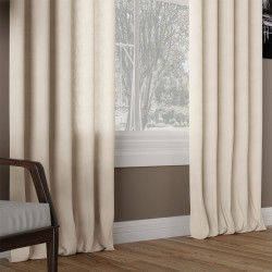 MILAS Zasłona gotowa na taśmie, szerokość 140 x wysokość 260cm, kolor 374 jasny ciepły beżowy