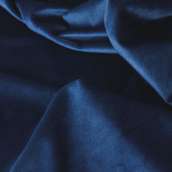 VELVI Zasłona gotowa na taśmie, szerokość 140 x wysokość 250cm, kolor 011 granatowy