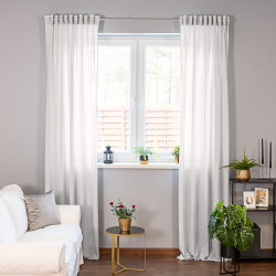 Zasłona gotowa, szerokość 145 x wysokość 300cm, kolor 002 jasny szary