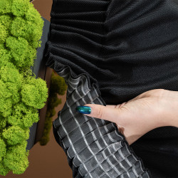 JODEŁKA Zasłona gotowa na taśmie, szerokość 140cm x wysokość 250cm, kolor 111 czarny