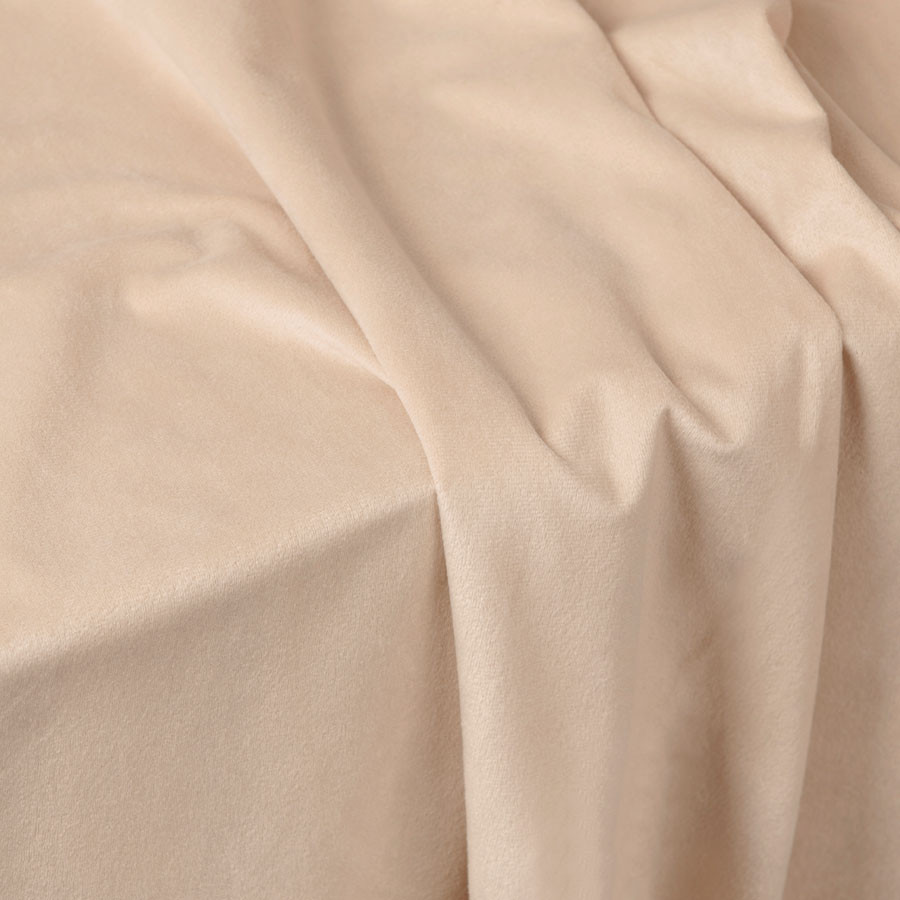 VELVI Zasłona gotowa na taśmie, szerokość 140 x wysokość 250cm, kolor 003 jasny beżowy