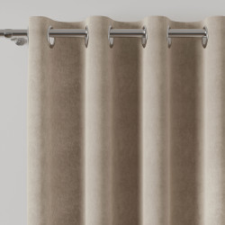 MILAS Zasłona gotowa na przelotkach, szerokość 140 x wysokość 260cm, kolor 375 szarobeżowy