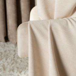 SOFT Zasłona gotowa na przelotkach, szerokość 140cm x wysokość 260cm, kolor 001 kremowy