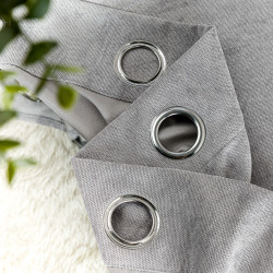 SOFT Zasłona gotowa na przelotkach, szerokość 140cm x wysokość 260cm, kolor 022 jasny szary