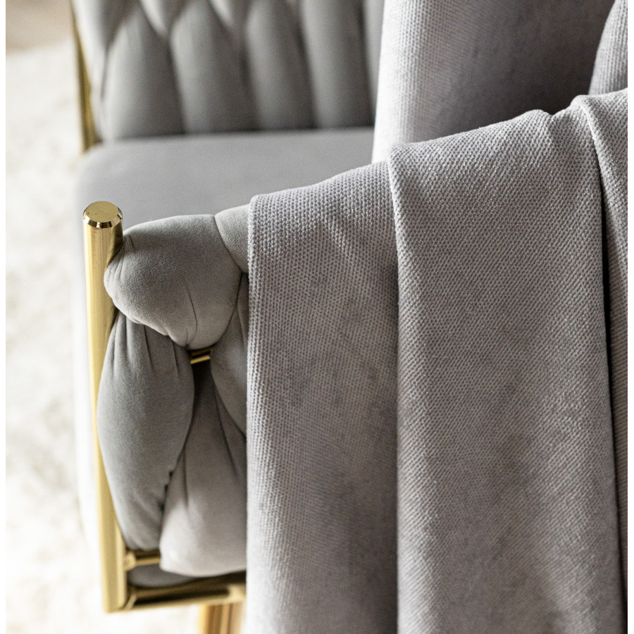 SOFT Zasłona gotowa na przelotkach, szerokość 140cm x wysokość 260cm, kolor 022 jasny szary