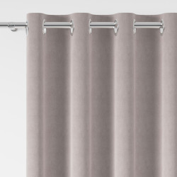 MILAS Zasłona gotowa na przelotkach, szerokość 140 x wysokość 260cm, kolor 042 ciepły beż