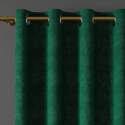 MILAS Zasłona gotowa na przelotkach, szerokość 140 x wysokość 260cm, kolor 788 szmaragdowy