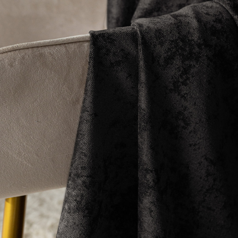 SOFT Zasłona gotowa na przelotkach, szerokość 140cm x wysokość 260cm, kolor 028 czarny