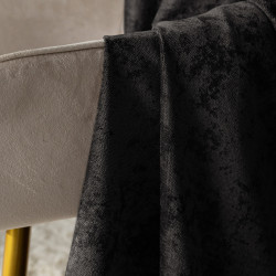 SOFT Zasłona gotowa na przelotkach, szerokość 140cm x wysokość 260cm, kolor 028 czarny