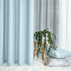 MOLLY Zasłona gotowa na przelotkach, szerokość 140cm x wysokość 250cm, kolor 005 jasny niebieski